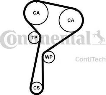 Continental CT 1184 - Зубчатый ремень ГРМ autospares.lv