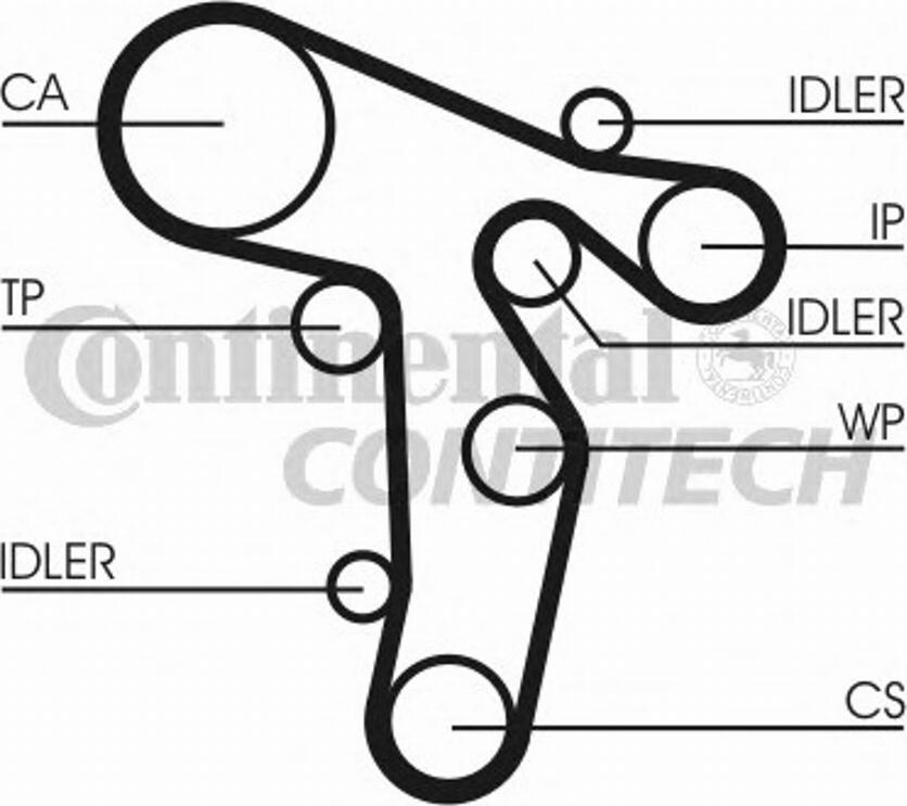 Contitech CT1139K1 - Комплект зубчатого ремня ГРМ autospares.lv