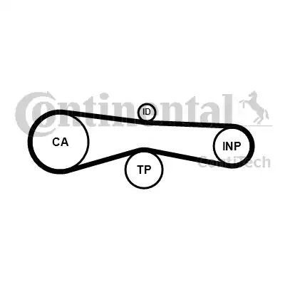 Continental CT1131 - Зубчатый ремень ГРМ autospares.lv