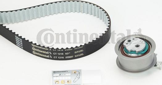 Contitech CT 1216 K1 - Комплект зубчатого ремня ГРМ autospares.lv