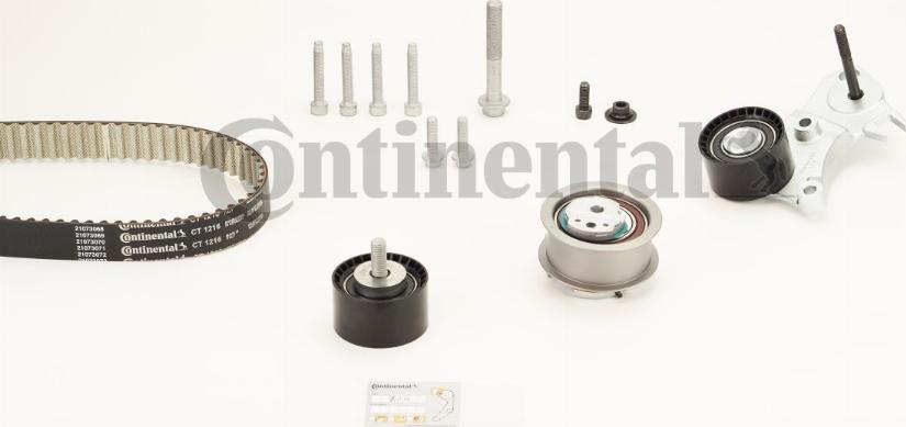 Contitech CT1216K3 - Комплект зубчатого ремня ГРМ autospares.lv