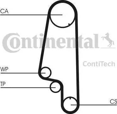 Continental CT846WP2 - Комплект зубчатого ремня ГРМ autospares.lv