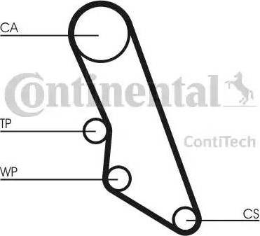 Continental CT865K1 - Комплект зубчатого ремня ГРМ autospares.lv