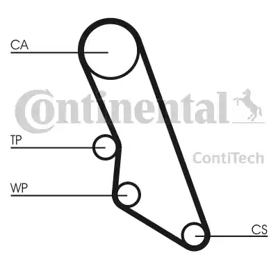 Continental CT865 - Зубчатый ремень ГРМ autospares.lv