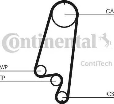 Continental CT866K1 - Комплект зубчатого ремня ГРМ autospares.lv