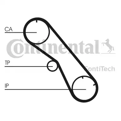 Continental CT860 - Зубчатый ремень ГРМ autospares.lv