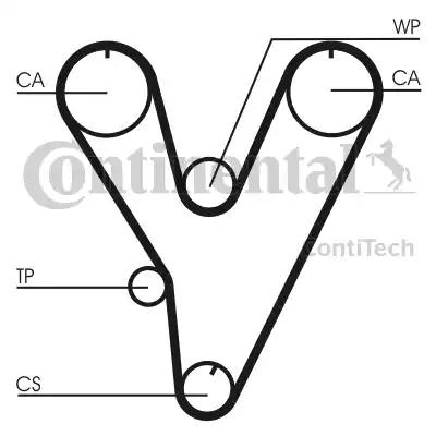 Continental CT805 - Зубчатый ремень ГРМ autospares.lv