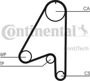 Continental CT806 - Зубчатый ремень ГРМ autospares.lv