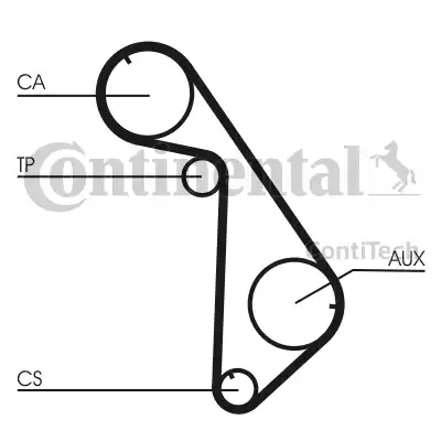 Continental CT825 - Зубчатый ремень ГРМ autospares.lv