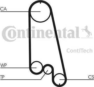 Continental CT874WP3 - Водяной насос + комплект зубчатого ремня ГРМ autospares.lv