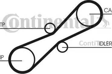 Continental CT791 - Зубчатый ремень ГРМ autospares.lv