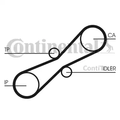 Continental CT791 - Зубчатый ремень ГРМ autospares.lv