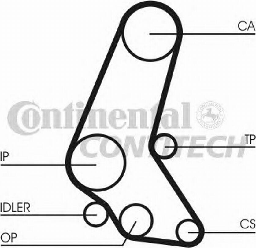 CONTITECH CT748K2 - Комплект зубчатого ремня ГРМ autospares.lv