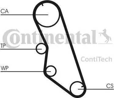 Continental CT754K1 - Комплект зубчатого ремня ГРМ autospares.lv