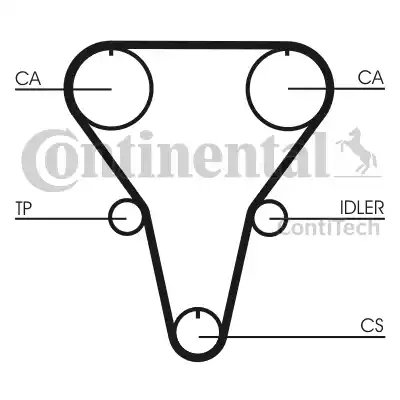 Continental CT769 - Зубчатый ремень ГРМ autospares.lv