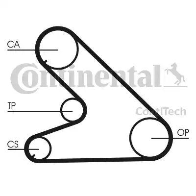 Continental CT700 - Зубчатый ремень ГРМ autospares.lv