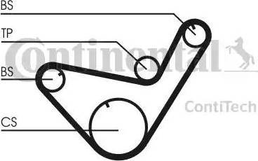 Continental CT714K1 - Комплект зубчатого ремня ГРМ autospares.lv