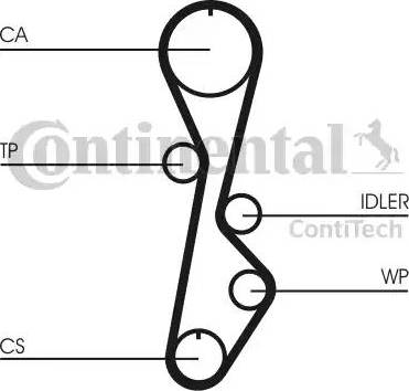 Continental CT785 - Зубчатый ремень ГРМ autospares.lv