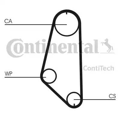 Continental CT720 - Направляющий ролик, зубчатый ремень ГРМ autospares.lv