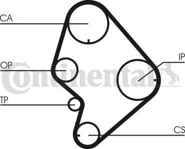 Contitech CT723K1 - Комплект зубчатого ремня ГРМ autospares.lv