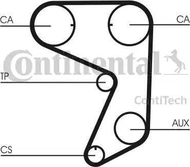 Continental CT775K1 - Комплект зубчатого ремня ГРМ autospares.lv