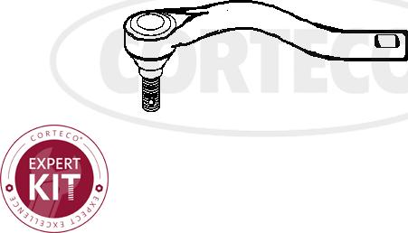 Corteco 49401621 - Наконечник рулевой тяги, шарнир autospares.lv