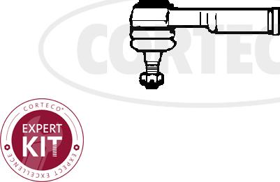 Corteco 49401024 - Наконечник рулевой тяги, шарнир autospares.lv