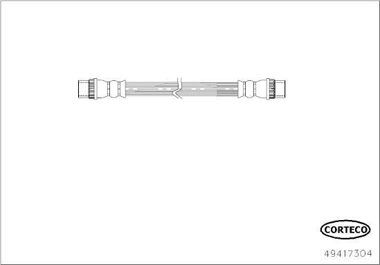 Corteco 49417304 - Тормозной шланг autospares.lv