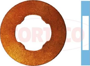 Corteco 49430609 - Прокладка, держатель форсунки autospares.lv