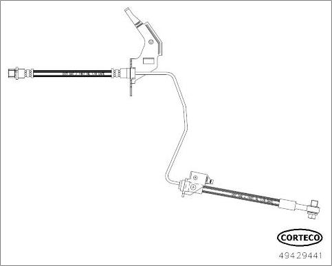 Corteco 49429441 - Тормозной шланг autospares.lv