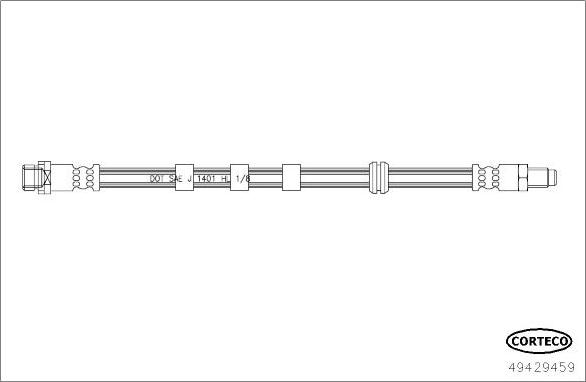 Corteco 49429459 - Тормозной шланг autospares.lv