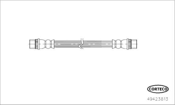 Corteco 49423813 - Тормозной шланг autospares.lv