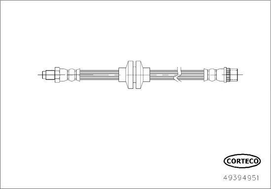 Corteco 49394951 - Тормозной шланг autospares.lv