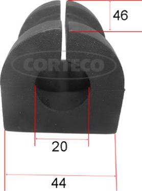 Corteco 49363595 - Втулка стабилизатора autospares.lv