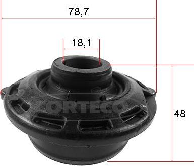 Corteco 49371621 - Сайлентблок, рычаг подвески колеса autospares.lv