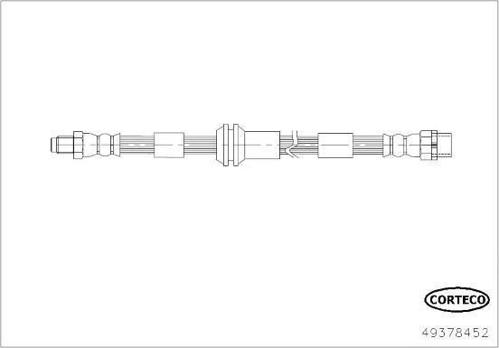 Corteco 49378452 - Тормозной шланг autospares.lv