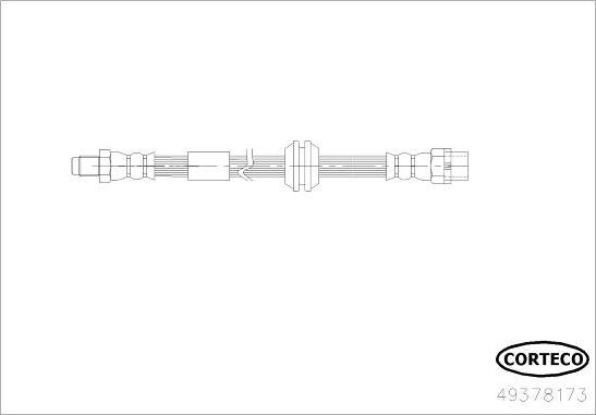 Corteco 49378173 - Тормозной шланг autospares.lv