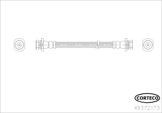 Corteco 49372173 - Тормозной шланг autospares.lv