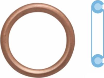 Corteco 402116H - Уплотнительное кольцо, резьбовая пробка маслосливного отверстия autospares.lv