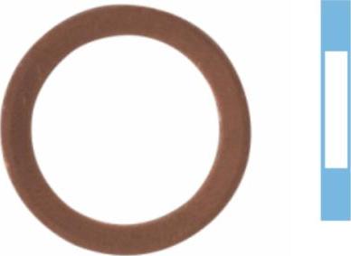 Corteco 005502S - Уплотнительное кольцо, резьбовая пробка маслосливного отверстия autospares.lv