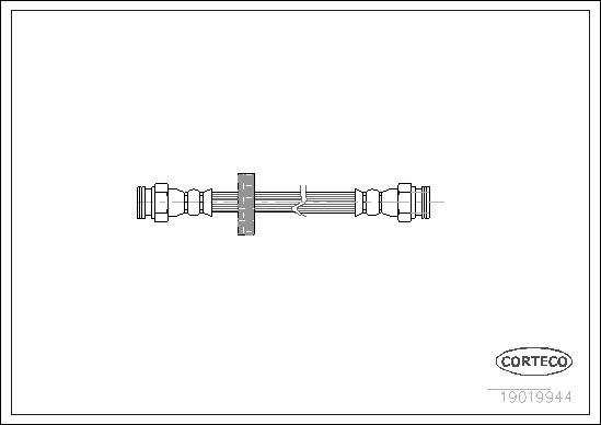 Corteco 19019944 - Тормозной шланг autospares.lv