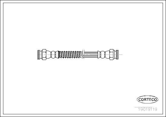 Corteco 19019119 - Тормозной шланг autospares.lv