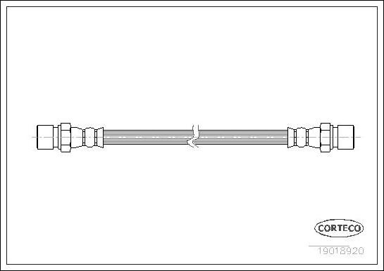 Corteco 19018920 - Тормозной шланг autospares.lv