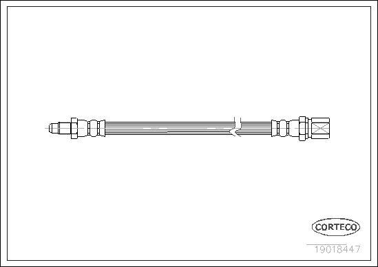 Corteco 19018447 - Тормозной шланг autospares.lv
