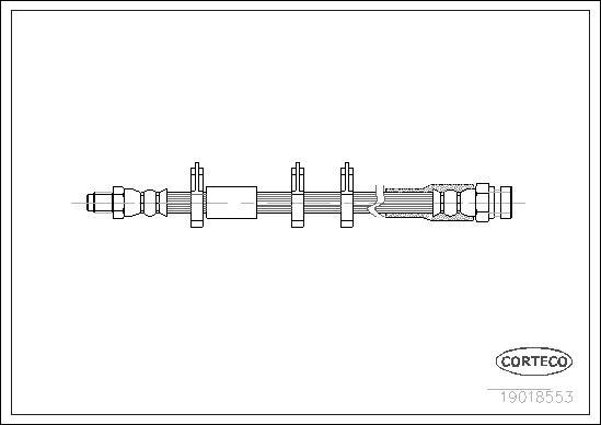 Corteco 19018553 - Тормозной шланг autospares.lv