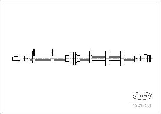 Corteco 19018566 - Тормозной шланг autospares.lv