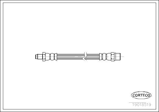 Corteco 19018519 - Тормозной шланг autospares.lv