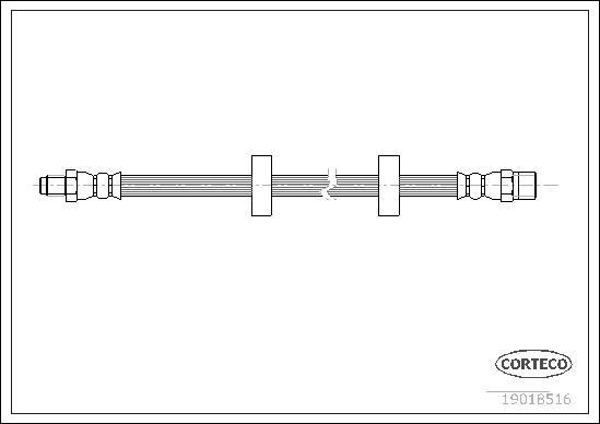 Corteco 19018516 - Тормозной шланг autospares.lv