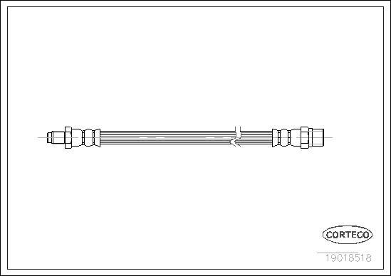 Corteco 19018518 - Тормозной шланг autospares.lv