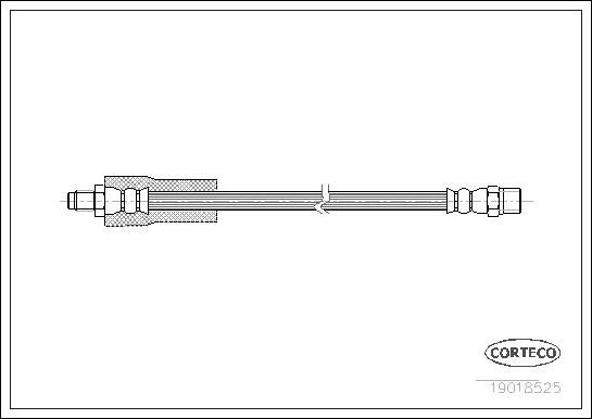 Corteco 19018525 - Тормозной шланг autospares.lv